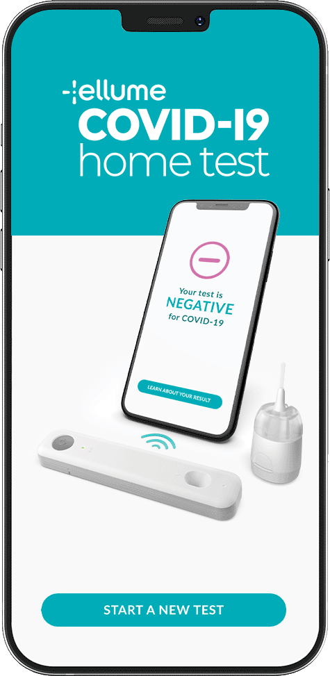 Ellume COVID 19 Home Test app home screen